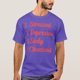 Stressat nedtryckt, sidokört t shirt