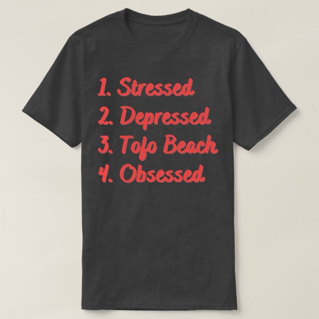 Stressat nedtryckt Tofo Beach-objekt har observera T Shirt (Design framsida)