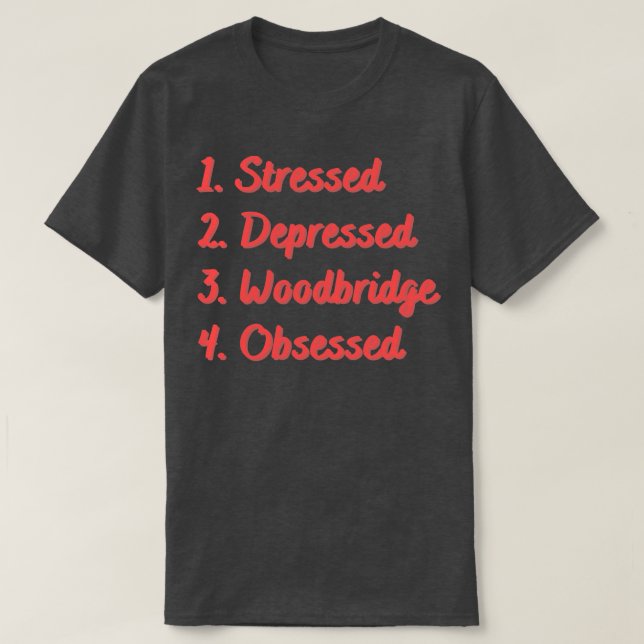 Stressat nedtryckt träbro besatt t shirt (Design framsida)