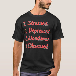 Stressat nedtryckt trädare besatt 1 t shirt