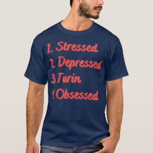 Stressat nedtryckt Turin-objekt T Shirt
