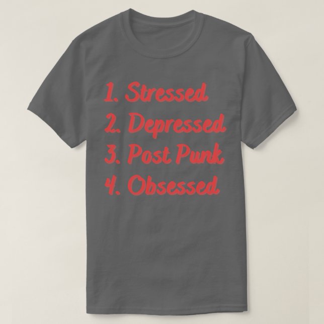 Stressat nedtryckta efterliggande segment t shirt (Design framsida)