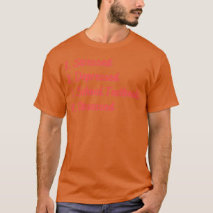 Stressat nedtryckta läroböcker i skolan besökta t shirt