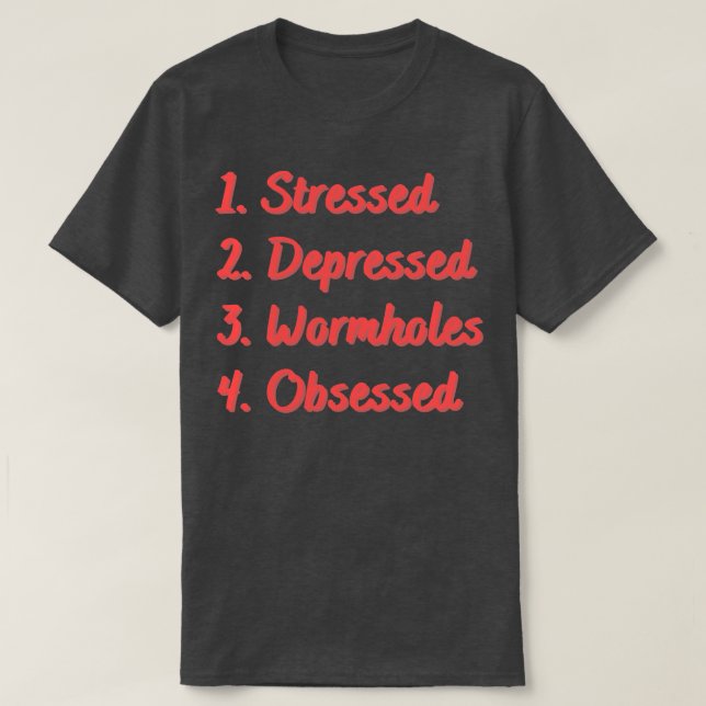 Stressat nedtryckta maskhål har observerats t shirt (Design framsida)