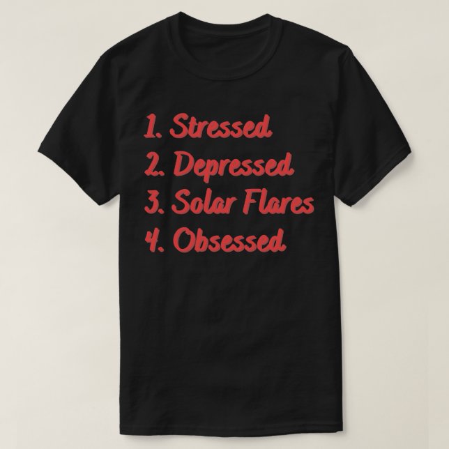 Stressat nedtryckta solfångarflagor besökta t shirt (Design framsida)