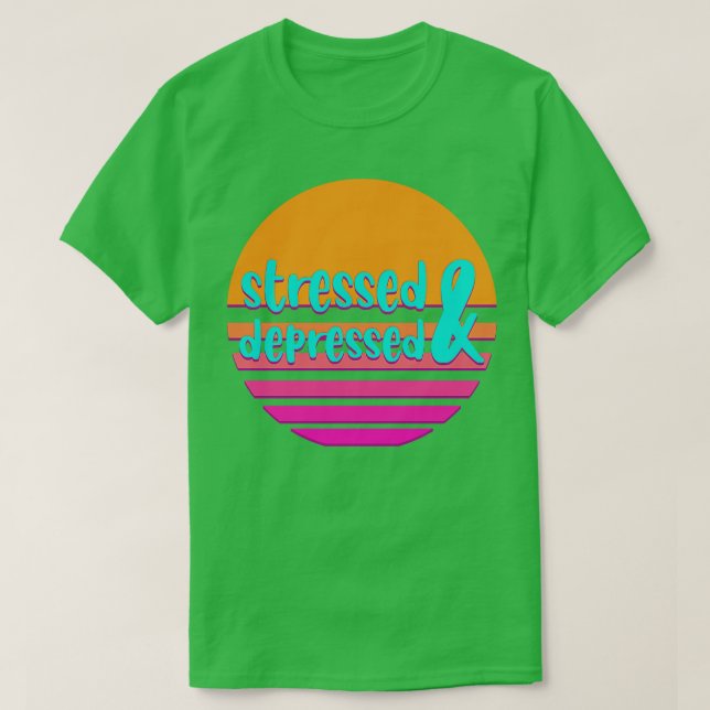 Stressat och bearbetad t shirt (Design framsida)