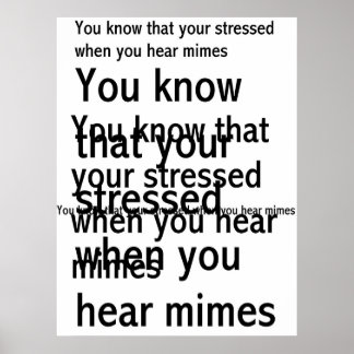Stressat Poster