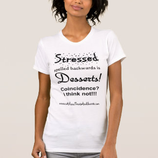 Stressat som tillbaka stavas t shirt
