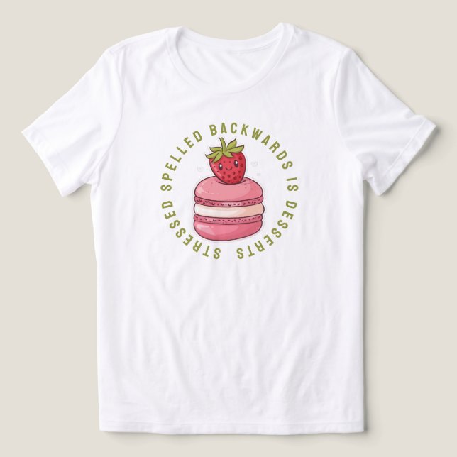 Stressat spaltad bakåt är eftersöner t shirt (Design Framsida)