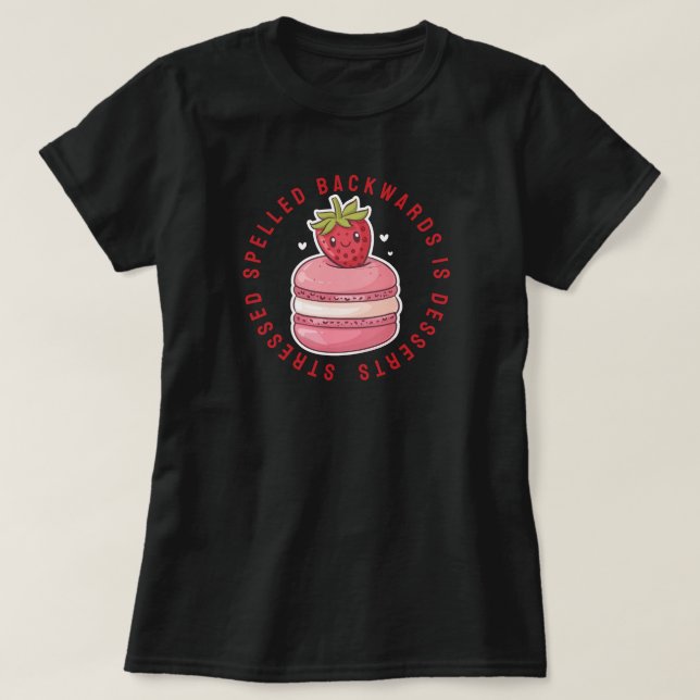 Stressat spaltad bakåt är eftersöner t shirt (Design framsida)