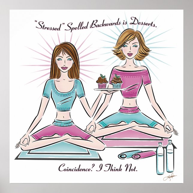 Stressat stavning bakåt är Poster med Desserts (Framsidan)