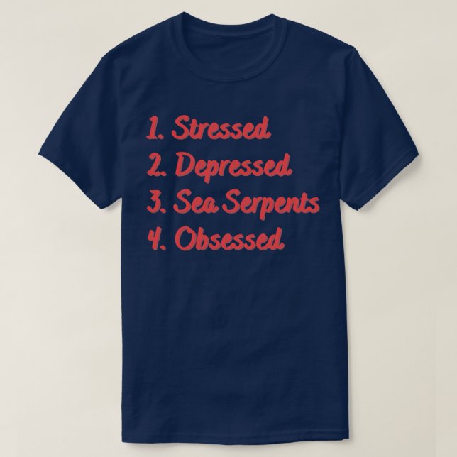 Stressat undertryckta havsombud besökta t shirt (Design framsida)
