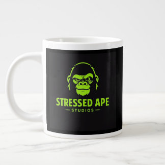 Stressed Ape Studios Green Logo Jumbo Mugg