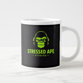 Stressed Ape Studios Grön Logo Jumbo Mugg