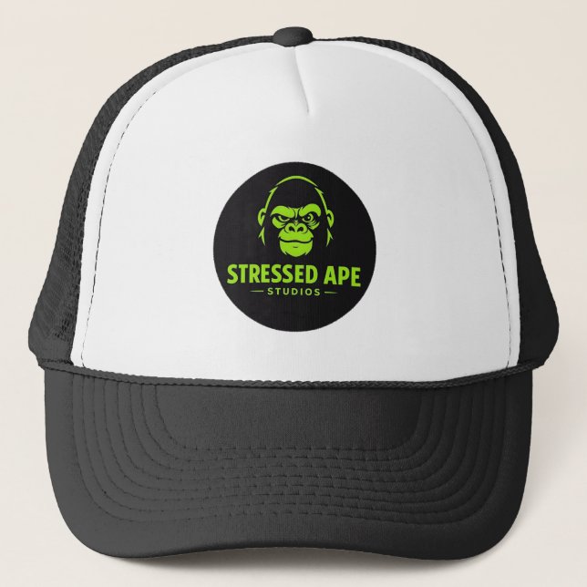 Stressed Ape Studios Grön Logo Keps (Framsida)