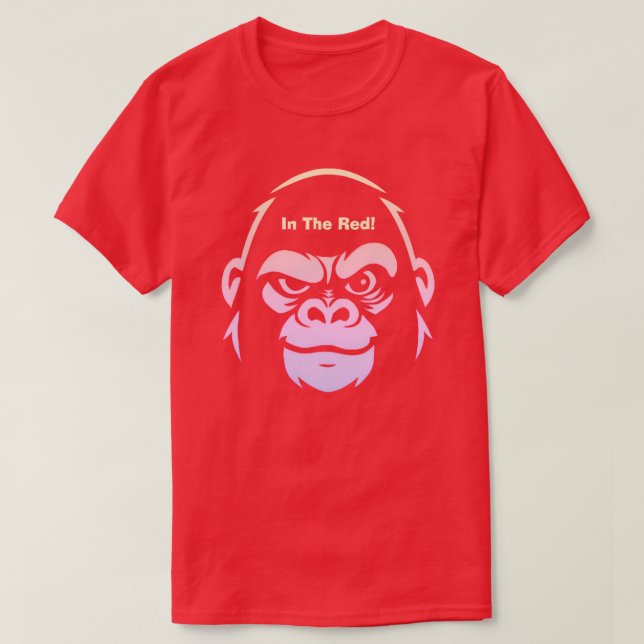 Stressed Ape Studios - In The Red T Shirt (Design framsida)