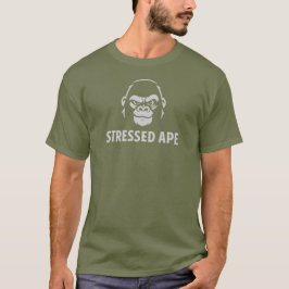 Stressed Ape Studios svart-vit logotyp T Shirt