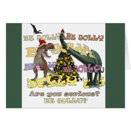 Stressful Holiday Dinosaurs Hälsningskort