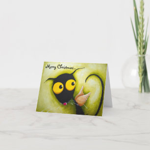 Stressie Cat Angel Helgkort