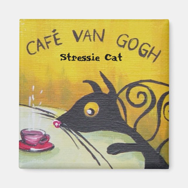 Stressie Cat Magnet (Framsidan)