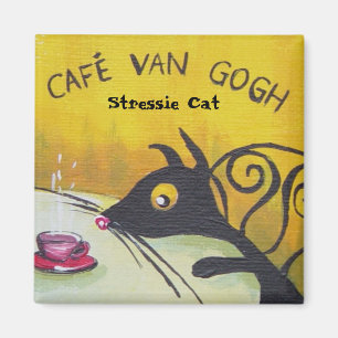 Stressie katt magnet