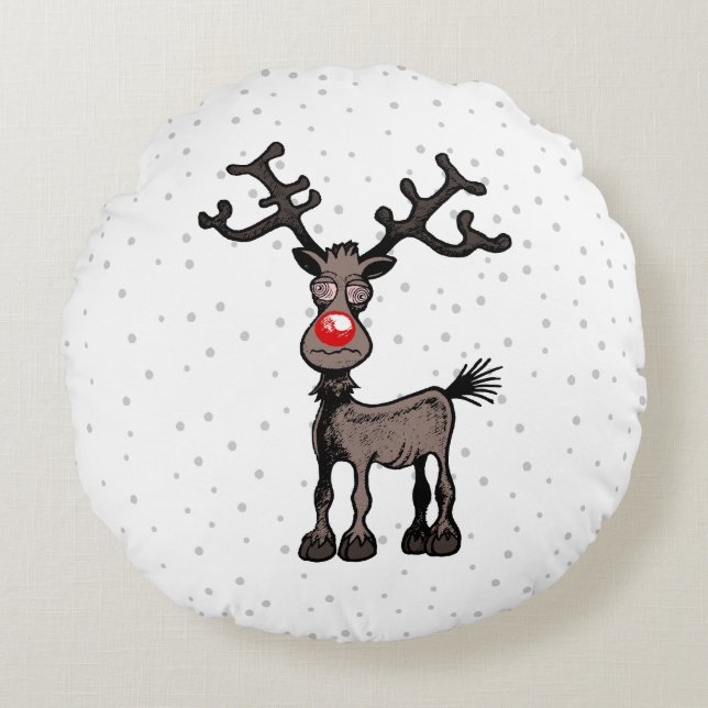 Stressig jul med Rudolf Rund Kudde (Framsidan)