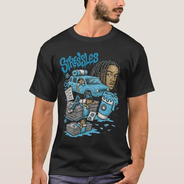 Stressless 11 Legend Blue White Black 2025 Hallowe T Shirt (Framsida)