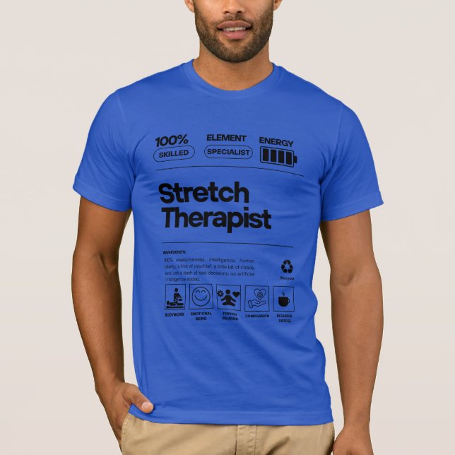 Stretch Therapist T Shirt (Framsida)