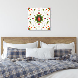 Stretched Canvas Ladybug-atemat Skriv ut 16 tum x 