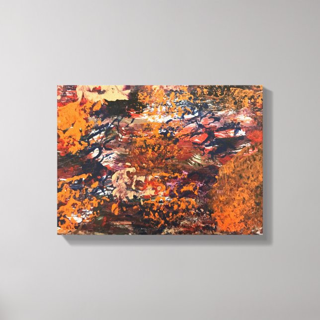 Stretched Canvas "Orange Meadow" (Framsida)