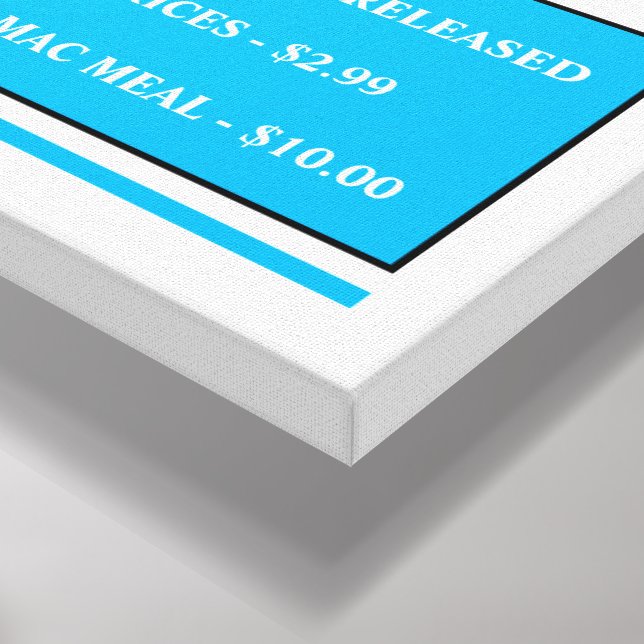 Stretched Canvas Print (Hörn (nedre))