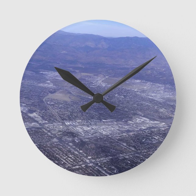 Stretched Canvas Print Art #14 Rund Klocka (Framsida)