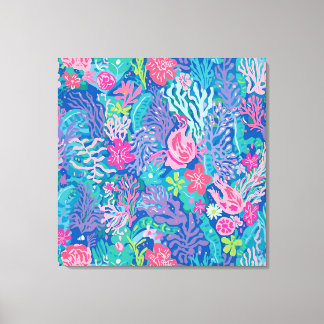 Stretched canvas print in stylish graphic