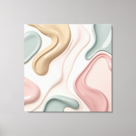 Stretched canvas print in stylish graphic