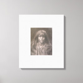 Stretched Canvas Print of Mosa, Mohave Child