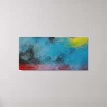 Stretched Canvas Print Space smoke