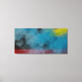Stretched Canvas Print Space smoke