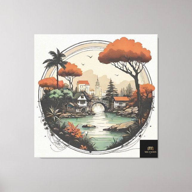 Stretched Canvas Print XIV 1 (Framsida)