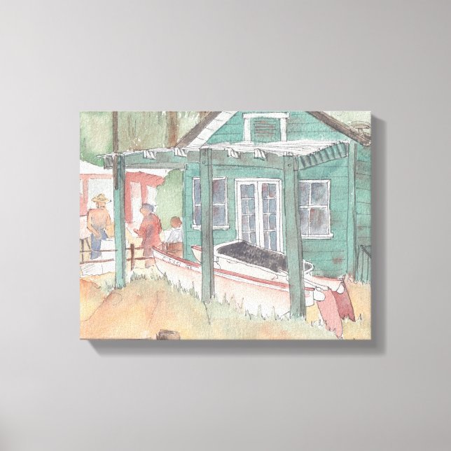 Stretched Canvas (Watercolor Sketch/Crystal Cove) (Framsida)