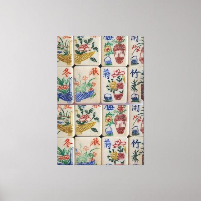 Stretched Kanvastryck Mahjong (Framsida)