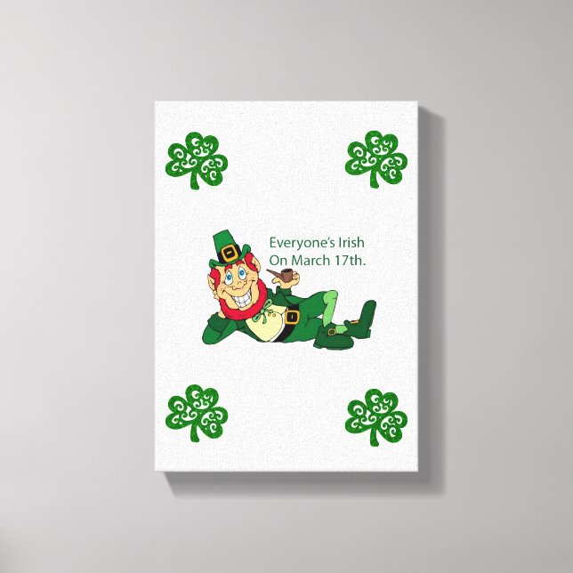 Stretched Kanvastryck St. Patrick's Day (Framsida)