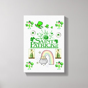 Stretched Kanvastryck St. Patrick's Day