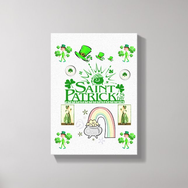 Stretched Kanvastryck St. Patrick's Day (Framsida)