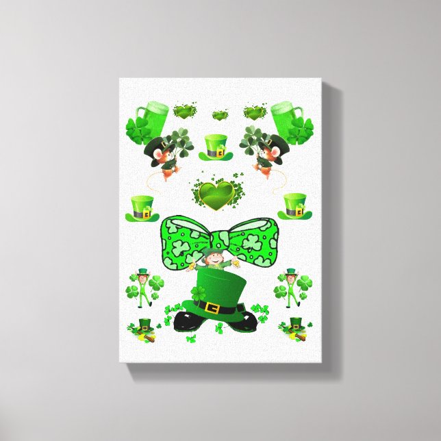 Stretched Kanvastryck St. Patrick's Day (Framsida)
