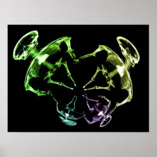 Stretched X-Ray Skeleton Family 4 Poster