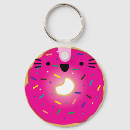 Stretcherad förstorad jordgubbskläck nyckelring