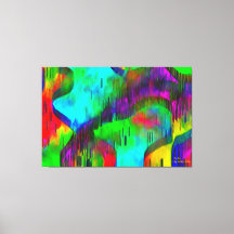 Stretcherad Vatten-skärm 3 staplad 60 x 40 tum