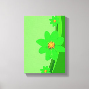Stretsad Kanvastryck Mors dag Blommigt