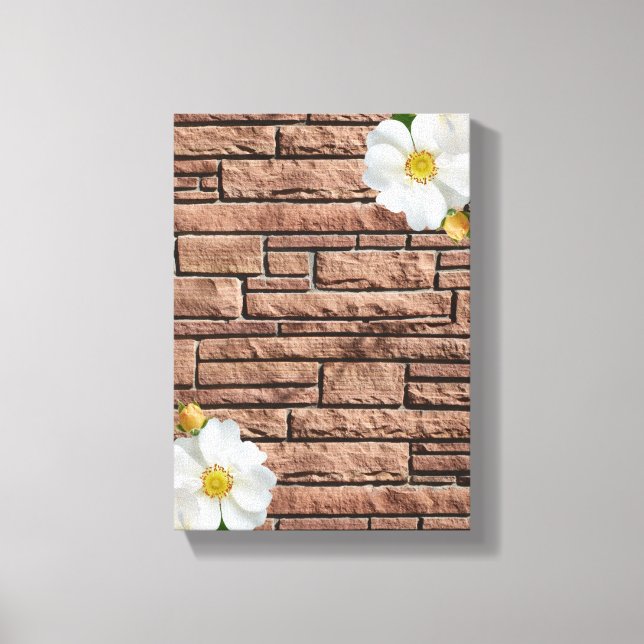 Stretsad Kanvastryck Mors dag Blommigt (Framsida)