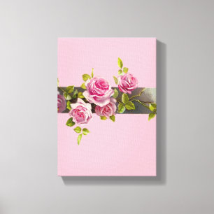 Stretsad Kanvastryck Mors dag Blommigt